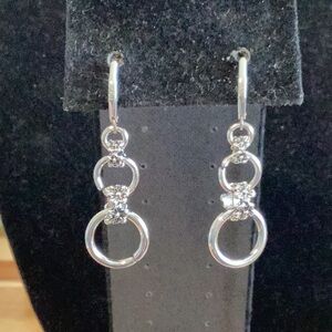 Elegant Silver Hoop Earrings